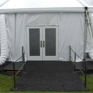 clear-glass-tent-door